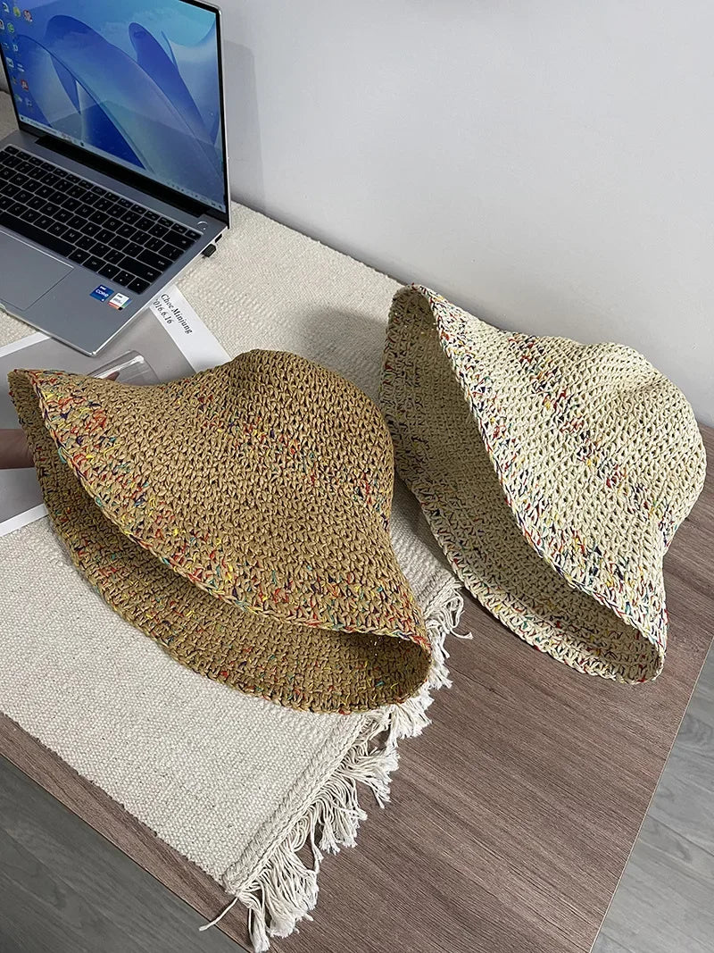 Straw Small Bucket Hat
