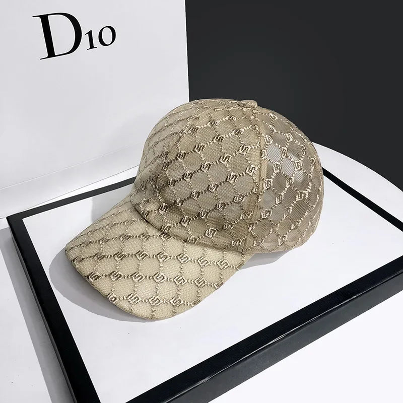 Summer Lace Mesh Baseball Cap – Breathable Cotton, Sun Protection & Giving Effortless Outdoor It-Girl Energy ☀️🌸