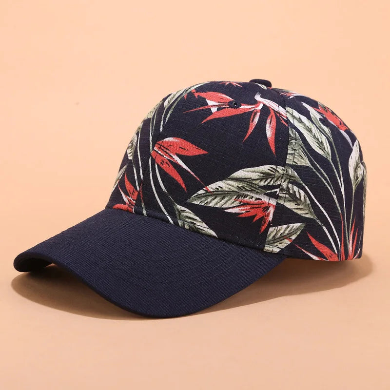 Floral Print Baseball Cap