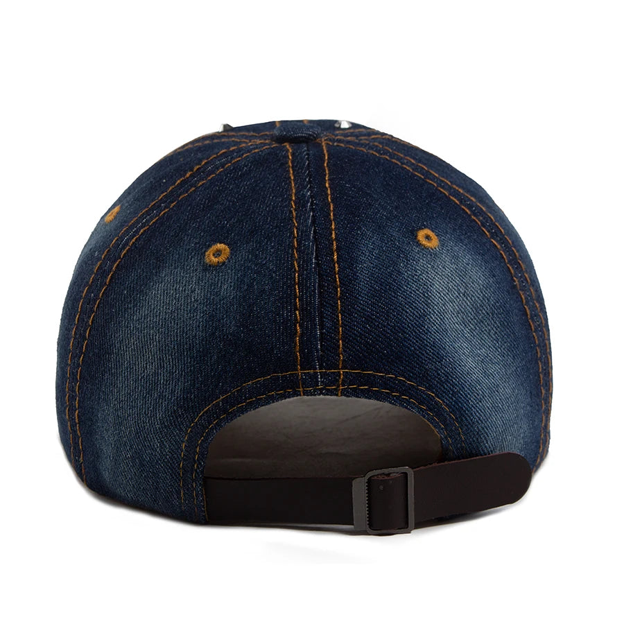 Pentagram Denim Cloth Baseball Cap
