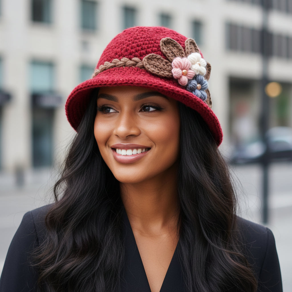 Warm Knitted Bucket Hat – Windproof Plush Yarn, Foldable Crochet & Giving Cozy Outdoor It-Girl Energy 🪣✨