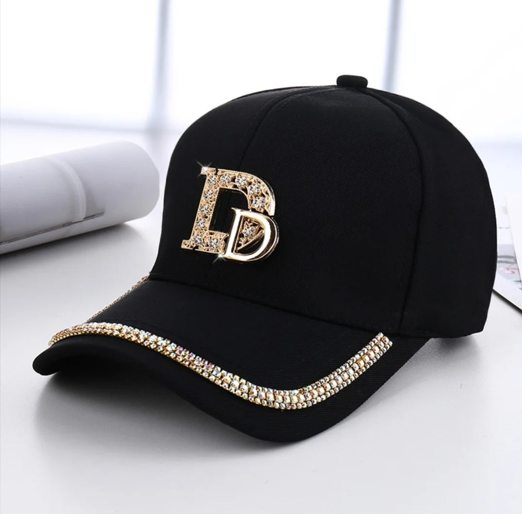 Fashion Diamond D Letter Cap
