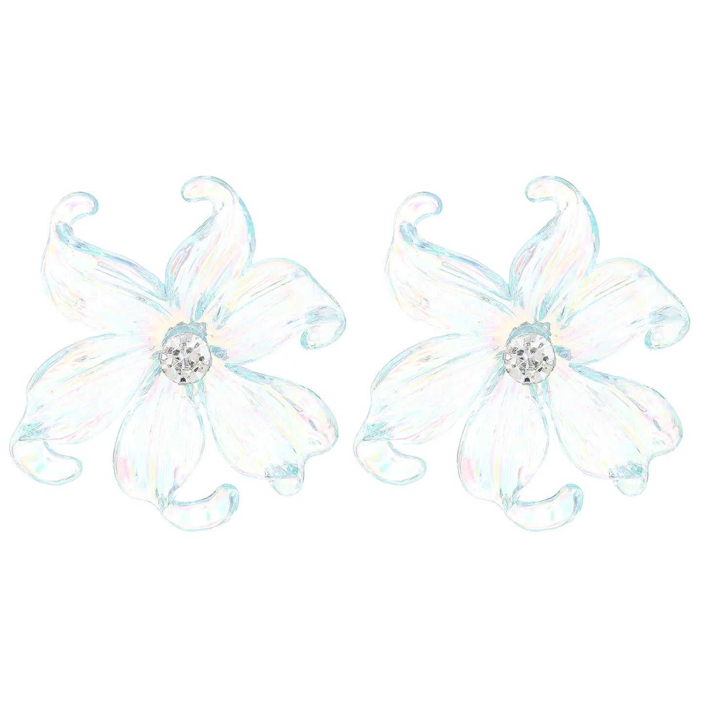 Retro Peacock Flower Stud Earrings Women's Fashion Trend Accessories Exquisite Earrings with Luxurious Sophistication