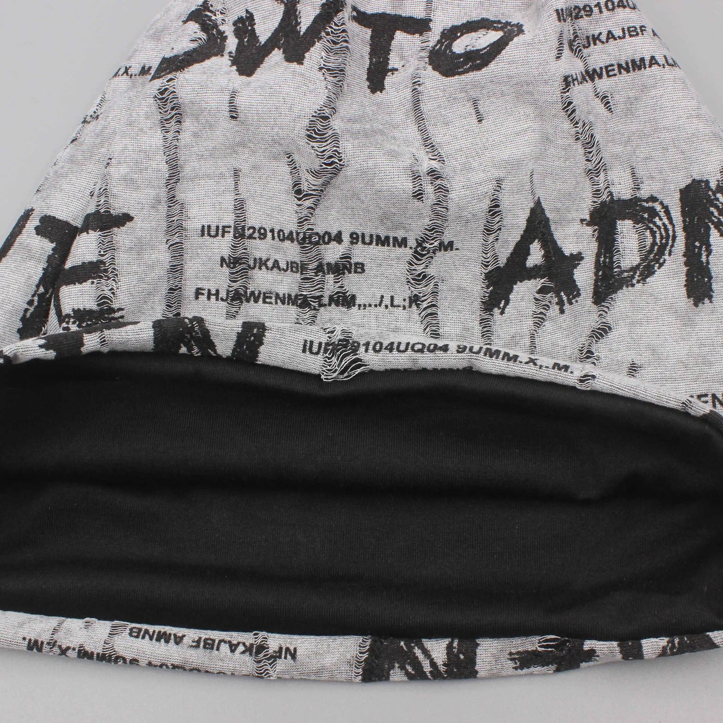 Letter Print Warm Beanie