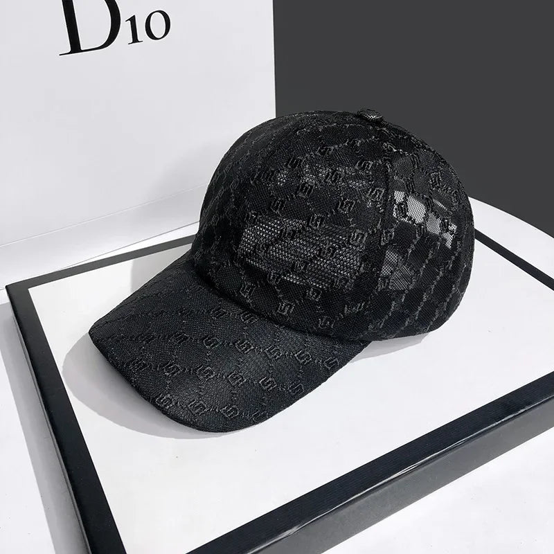 Summer Lace Mesh Baseball Cap – Breathable Cotton, Sun Protection & Giving Effortless Outdoor It-Girl Energy ☀️🌸