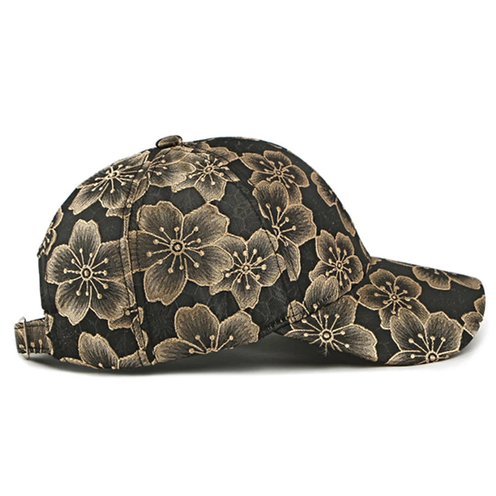 Luxury Ethnic Style Flower Cap