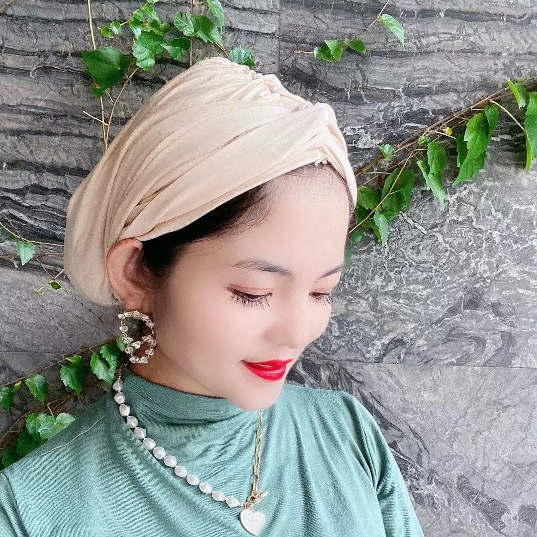 Soft Turban Head Wrap – Cozy, Chic & Made for Crown Queens 👑