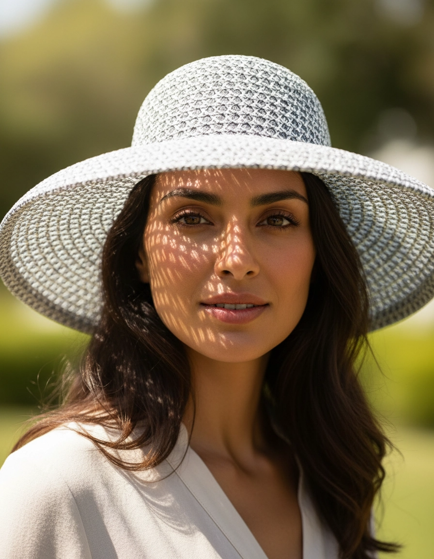 Wide Brim Patchwork Straw Sun Hat — Beach & Festival Fave